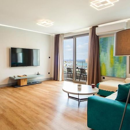 Minimal Loft Art With Sea View Over Heraklion Harbour Exterior foto